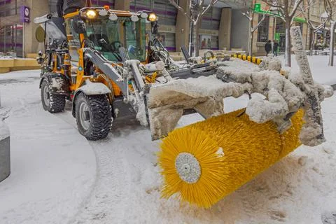 Power Brush Snow Machine Stock Photos