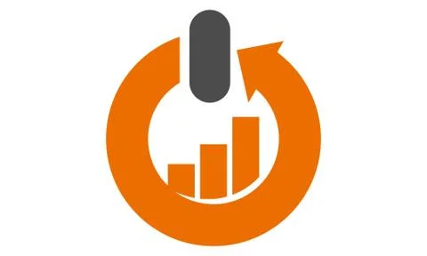 Power Button Business Success Solution Stock Illustration