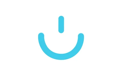 Power button Flat Animated Icon. 4k Animated Digital Currency Icon to Improve Stock Footage 144764099