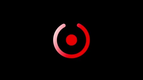 Power Button icon animation. Stock Footage 282577234