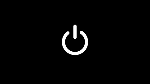Power Button icon animation. Stock Footage 282577242