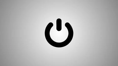 Power button icon animation, turn on off symbol, digital technology concept.. Vídeo Stock 346496212
