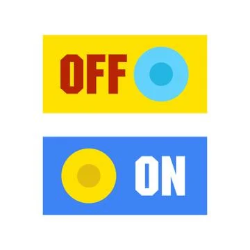 Power button icon. flat illustration of power button vector icon for web Stock Illustration