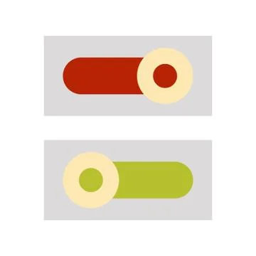 Power button icon. flat illustration of power button vector icon for web Stock Illustration