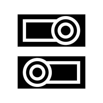 Power button icon. flat illustration of power button vector icon for web Stock Illustration