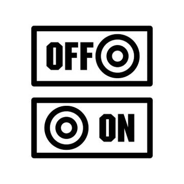 Power button icon. flat illustration of power button vector icon for web Stock Illustration