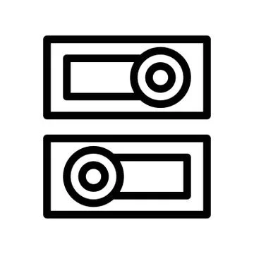 Power button icon. flat illustration of power button vector icon for web Stock Illustration