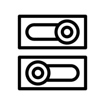 Power button icon. flat illustration of power button vector icon for web Stock Illustration