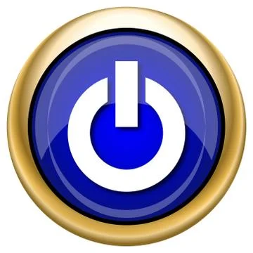 Power button icon Ilustración de archivo