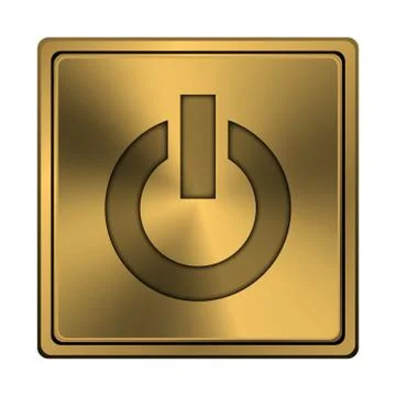 Power button icon Ilustración de archivo