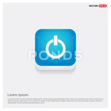 Power button icon ~ Clip Art ~ Download Now #96966743