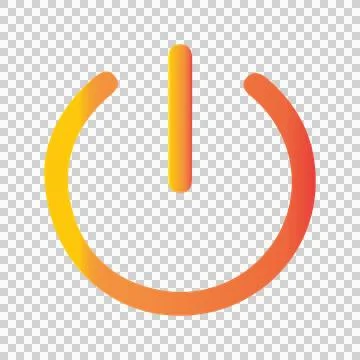 Power Button Icon switch icon; shutdown symbol Stock Illustration