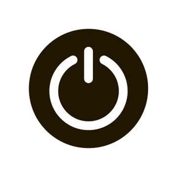 Power button icon in trendy flat style isolated. Illustration eps 10. Stock Illustration