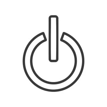 Power Button Icon Vector Stock Illustration