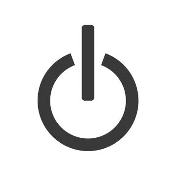 Power Button Icon Vector Stock Illustration