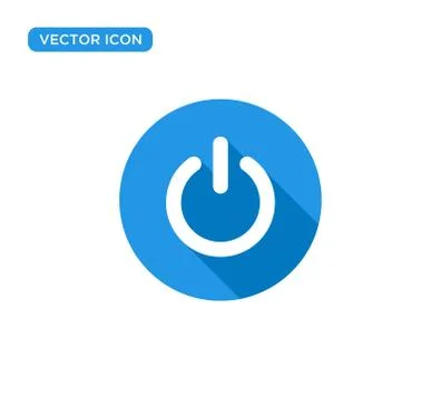 Power Button Icon Vector Illustration Design Stock Illustration