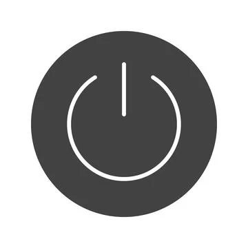 Power Button icon vector image. Stock Illustration