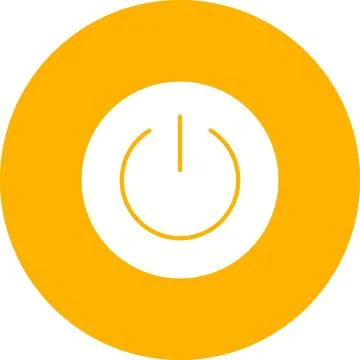 Power Button icon vector image. Stock Illustration