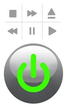 Power button Stock Illustration