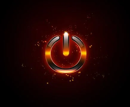 Power button Stock Illustration