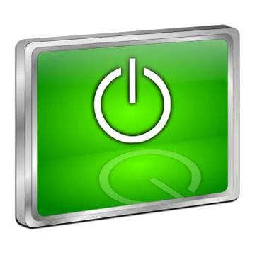 Power Button Stock Illustration