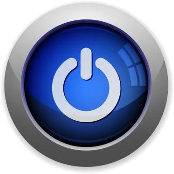 Power off button Stock Illustration