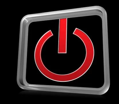 A power button Illustrazione stock