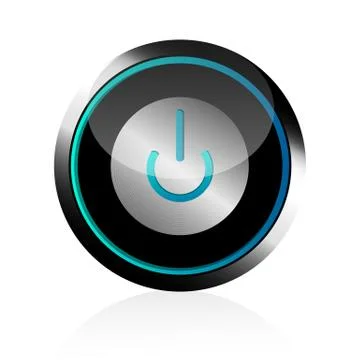 Power button Stock Illustration