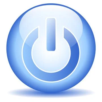 Power button Illustrazione stock