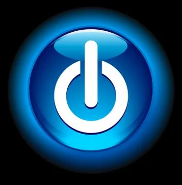 Power On Button Stock Illustration