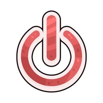 Power button illustration Stock Illustration