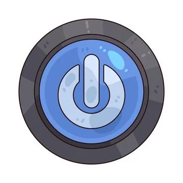 Power button illustration Stock Illustration