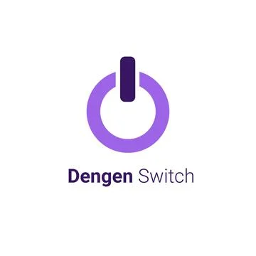 Power Button or Switch Energy Logo Concept Design Stock Illustration