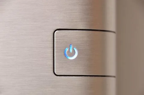 Power button Foto stock