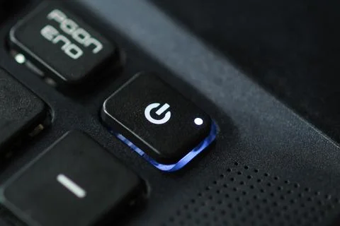 Power button Foto stock