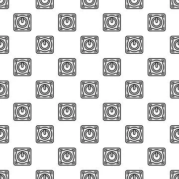 Power button switch seamless pattern background イラスト素材