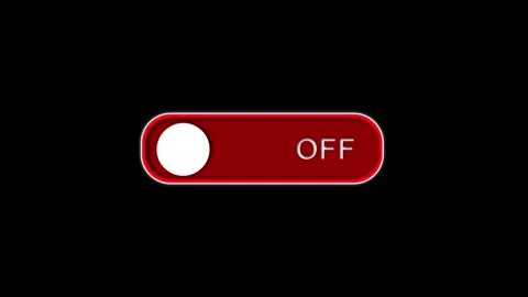 On off power button. Switch on switch off icon. Press start button sign Open and 動画素材 278260714