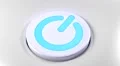 Power button switch turn off blue HD Footage