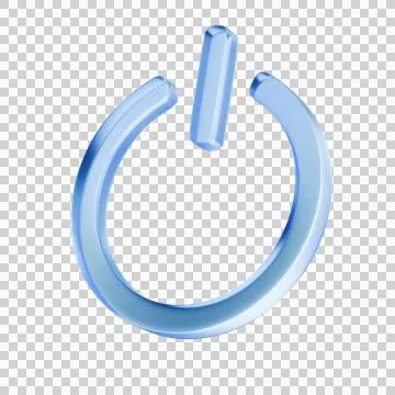 Power button symbol representing technology and electronics Stock Illustration
