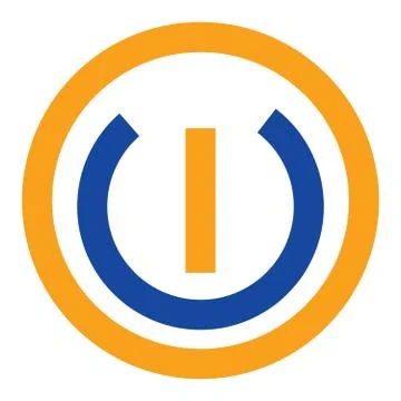 Power Button Thin Line Icon Stock Illustration