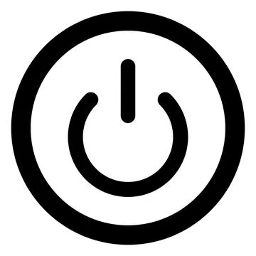 Power Button Vector Icon Design Illustration Illustrazione stock