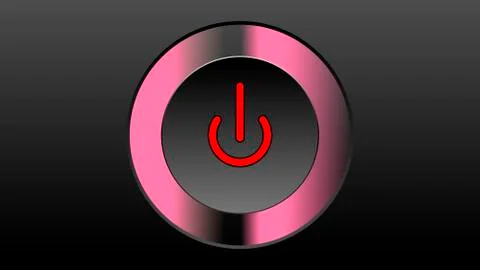 Power button vector icon Stock Illustration