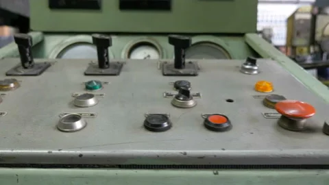 Power Buttons On The Control Panel. Remote Control.  Stock Footage 128146611