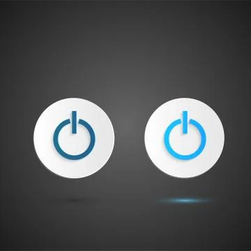 Power Buttons Illustration Stock Illustration