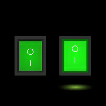 Power Buttons Illustration Stock Illustration