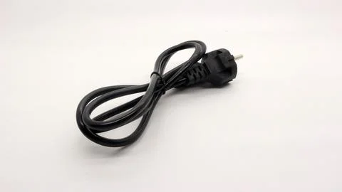 Power cable and notebook adapter Stock Photos