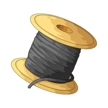Power cable illustration Stock Illustration