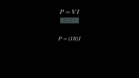 Power calculations in electric circuits Stock Footage 333892790