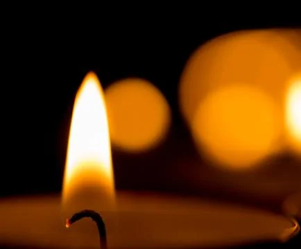 Power on the candle 写真素材