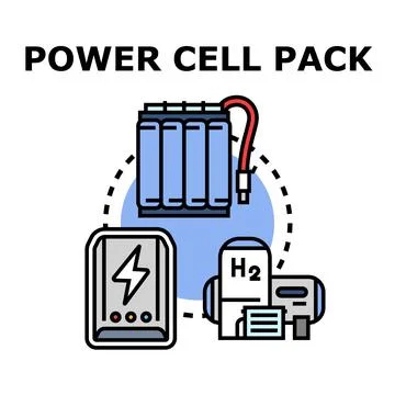 Power cell pack and alternative energy concept Stock Illustration
